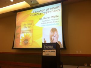 Dr. Karen Wolfe speaking on Is Your Lifestyle Killing You?