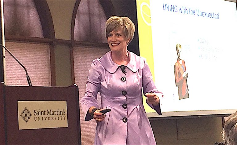 Kari Berit, caregiving speaker, author of The Unexpected Caregiver